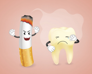 Smoking is bad for your teeth